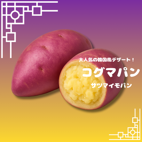 業務用 コグマパン(さつま芋パン) 50g/70g 冷凍・仕入れロット相談可 //サムネイル